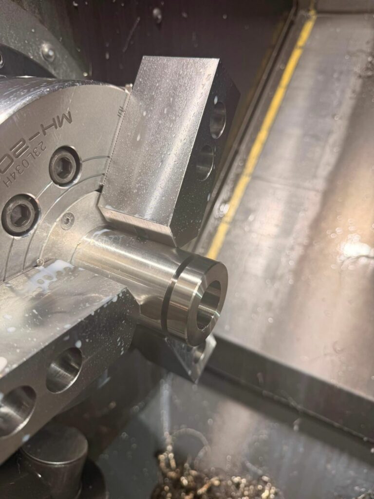 usinage sur mesure de bagues d'arrêt en inox 316L pour un client du secteur agroalimentaire.